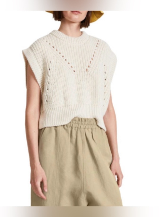 Apiece Apart Sweaters - Apiece apart elodie knit vest cream merino wool blend size medium